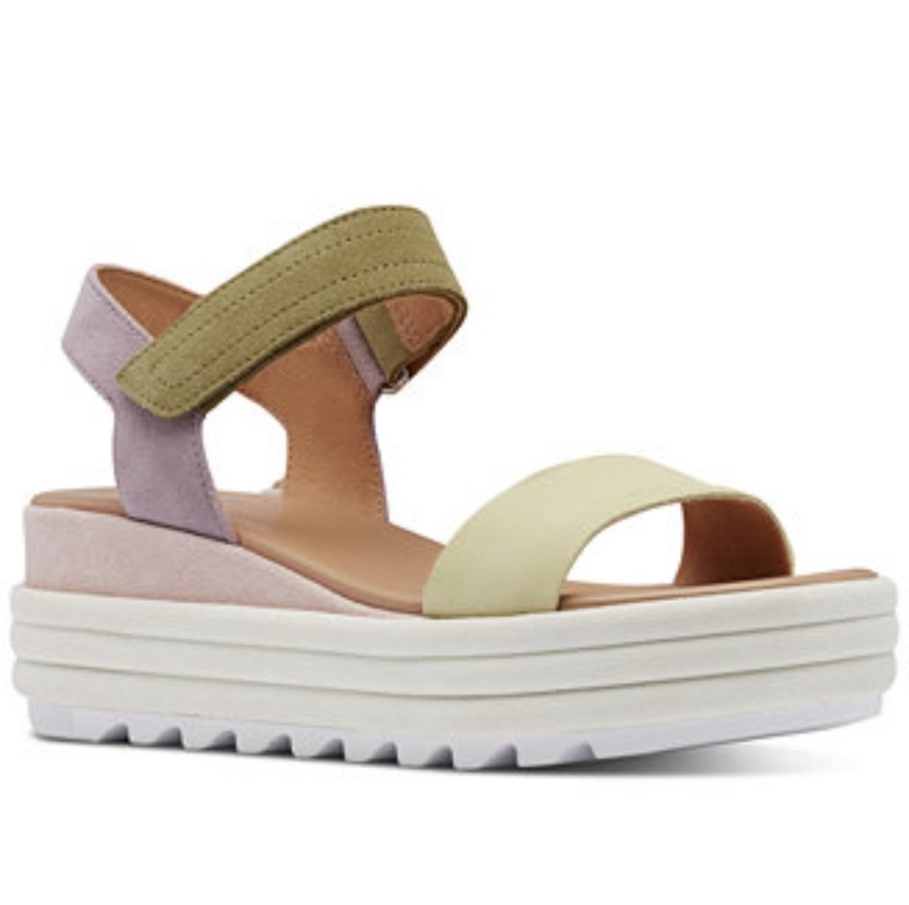 Sorel Women's 7.5 Leather Platform Sandal